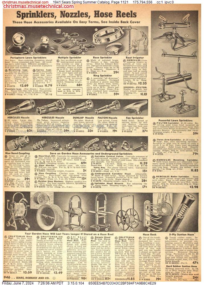 1941 Sears Spring Summer Catalog, Page 1121