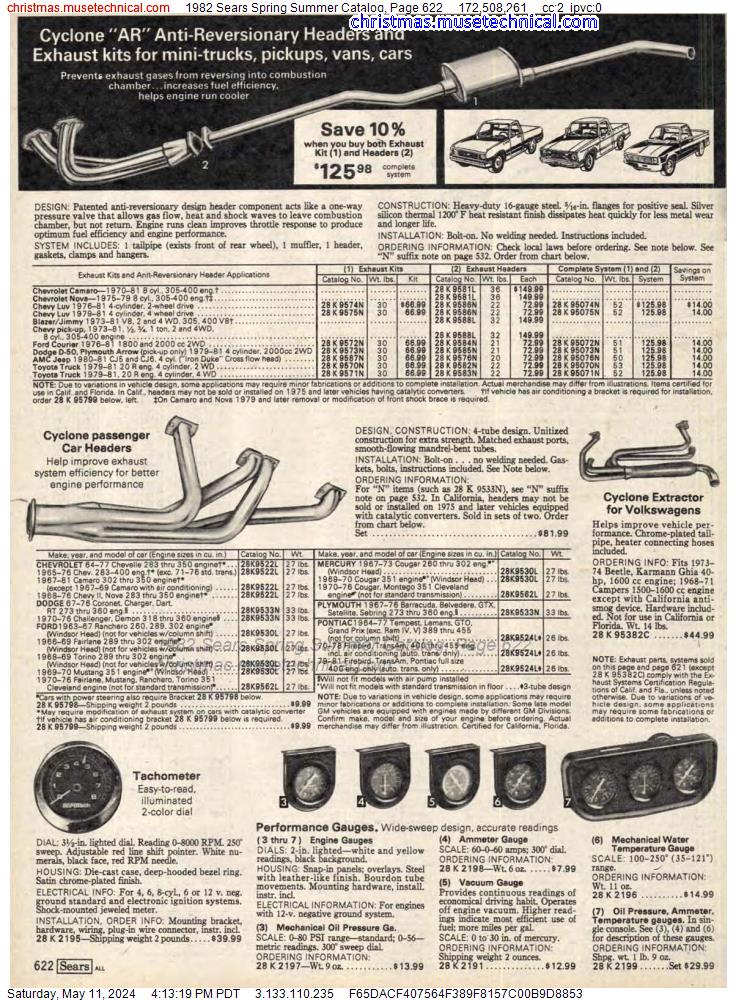1982 Sears Spring Summer Catalog, Page 622