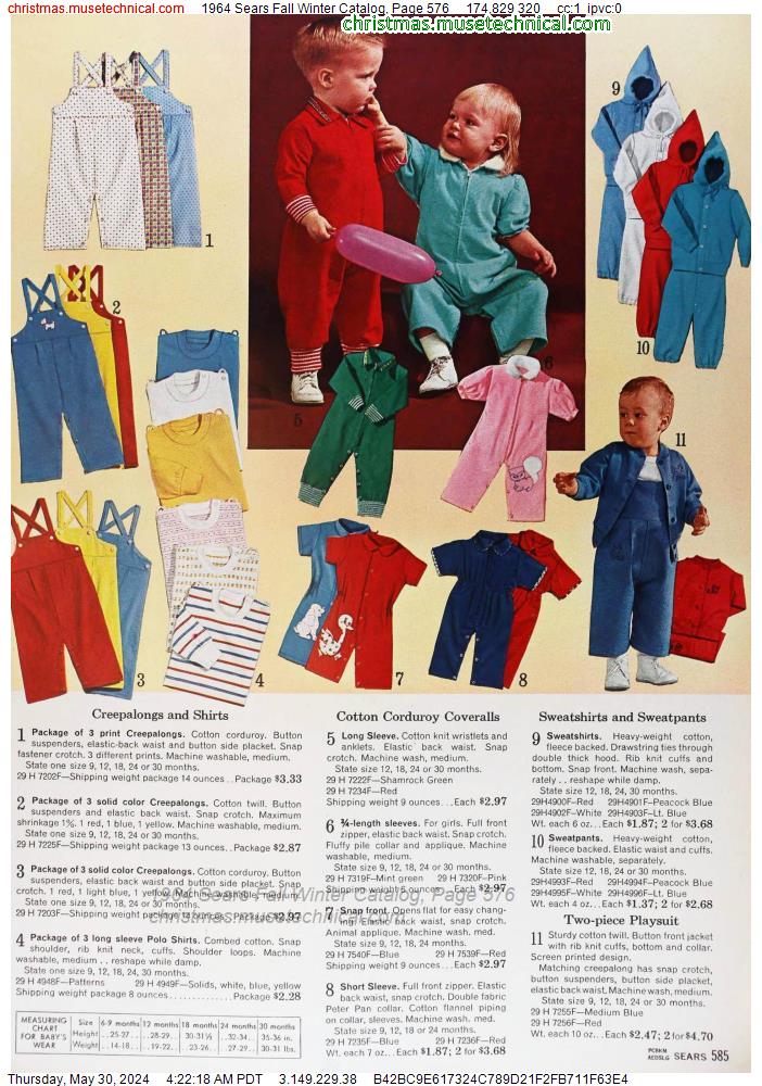 1964 Sears Fall Winter Catalog, Page 576