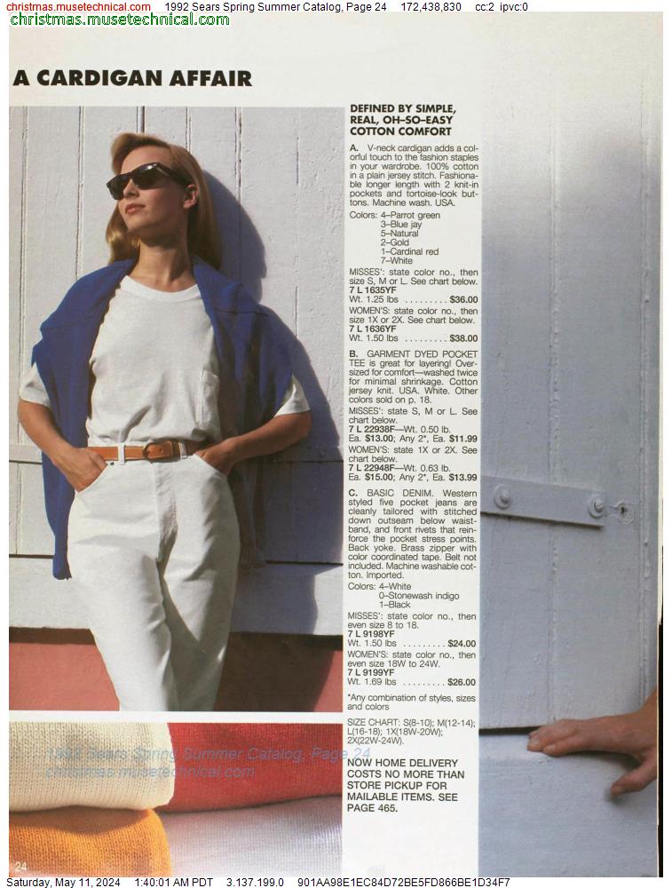 1992 Sears Spring Summer Catalog, Page 24