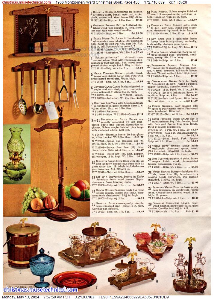 1966 Montgomery Ward Christmas Book, Page 450
