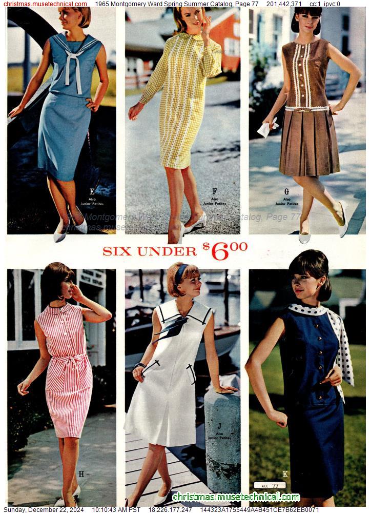 1965 Montgomery Ward Spring Summer Catalog, Page 77