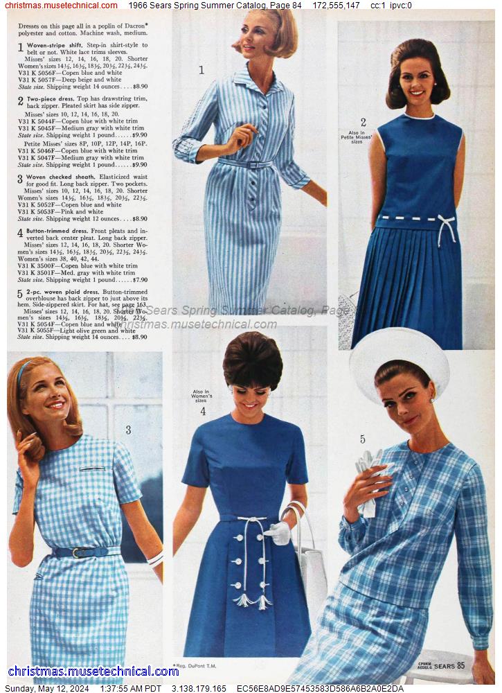 1966 Sears Spring Summer Catalog, Page 84