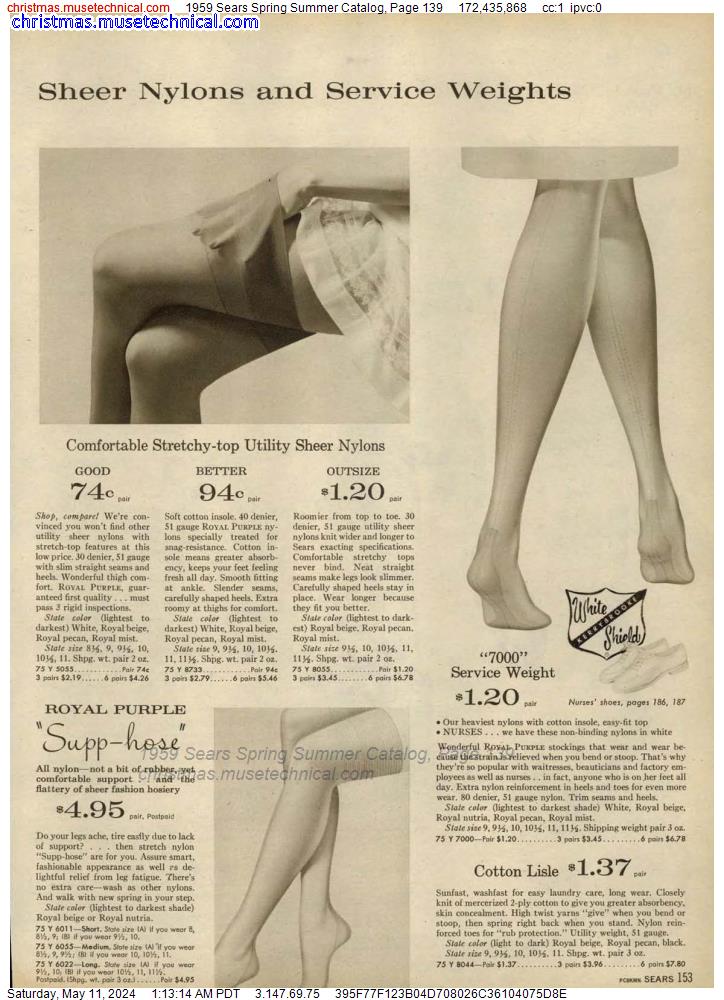 1959 Sears Spring Summer Catalog, Page 139