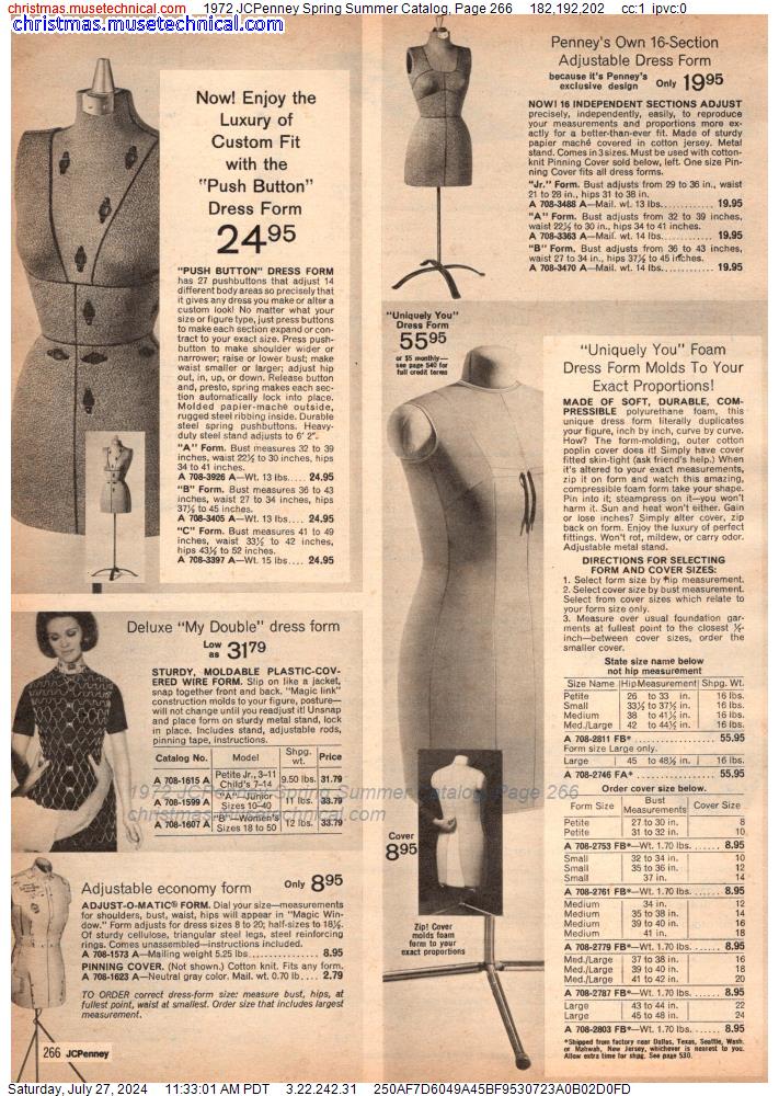 1972 JCPenney Spring Summer Catalog, Page 266