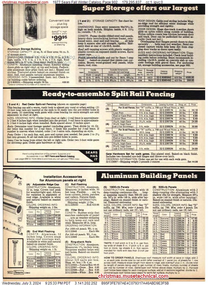 1977 Sears Fall Winter Catalog, Page 902