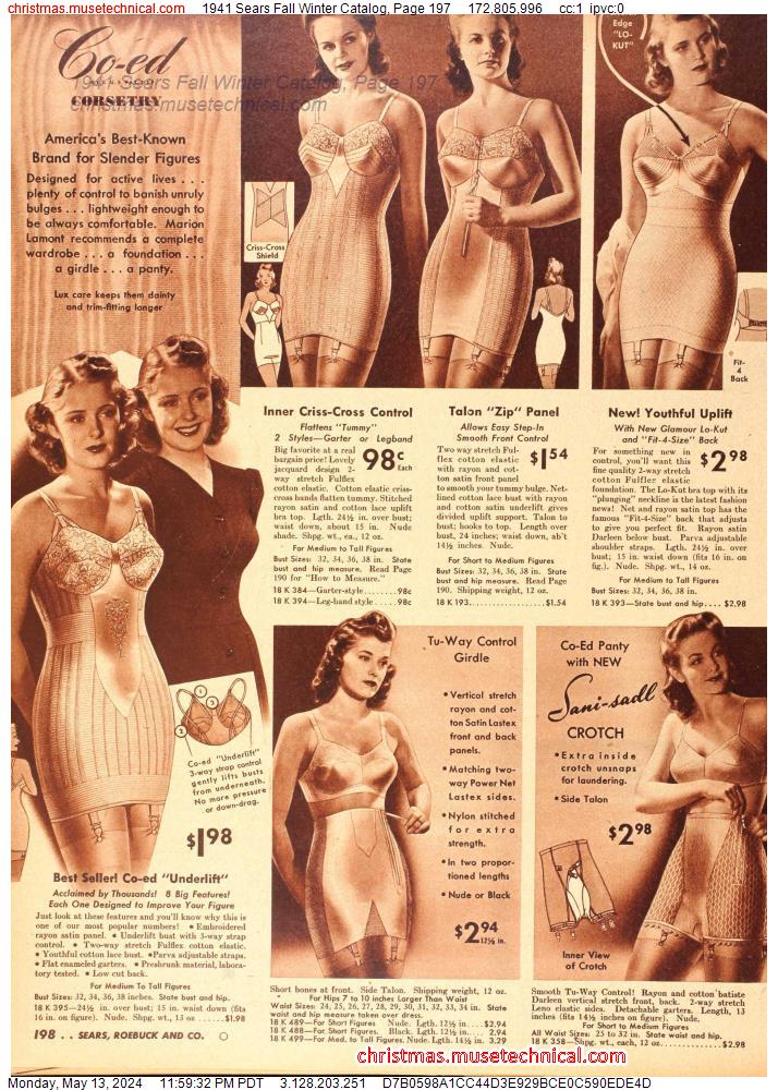 1941 Sears Fall Winter Catalog, Page 197