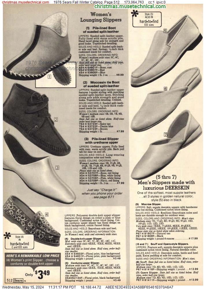 1976 Sears Fall Winter Catalog, Page 512