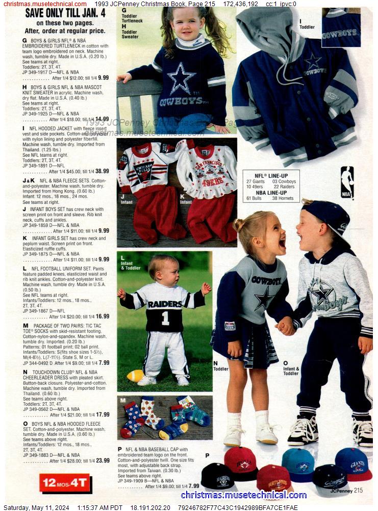 1993 JCPenney Christmas Book, Page 215