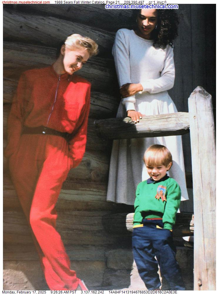 1988 Sears Fall Winter Catalog, Page 21