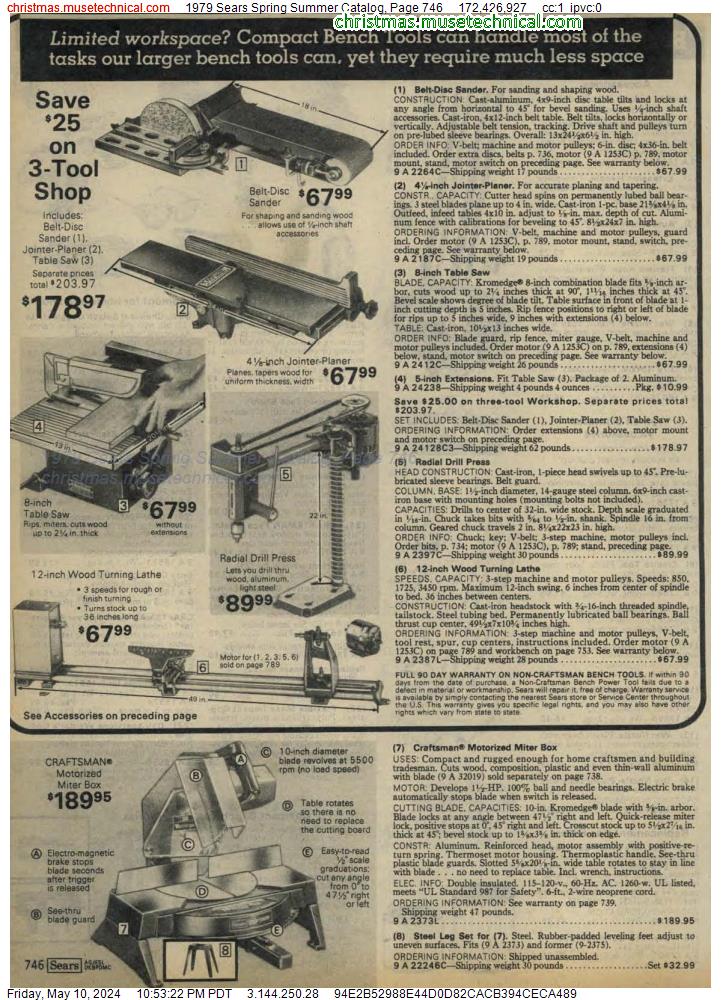 1979 Sears Spring Summer Catalog, Page 746