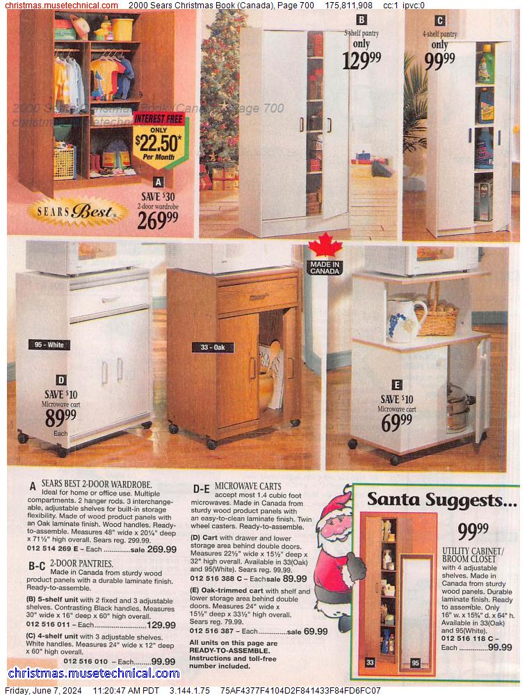 2000 Sears Christmas Book (Canada), Page 700
