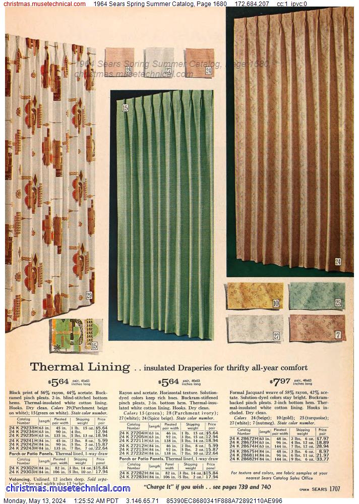 1964 Sears Spring Summer Catalog, Page 1680