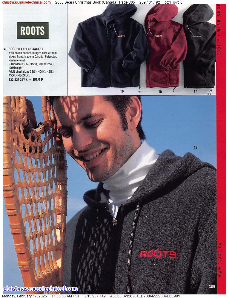 2003 Sears Christmas Book (Canada), Page 305