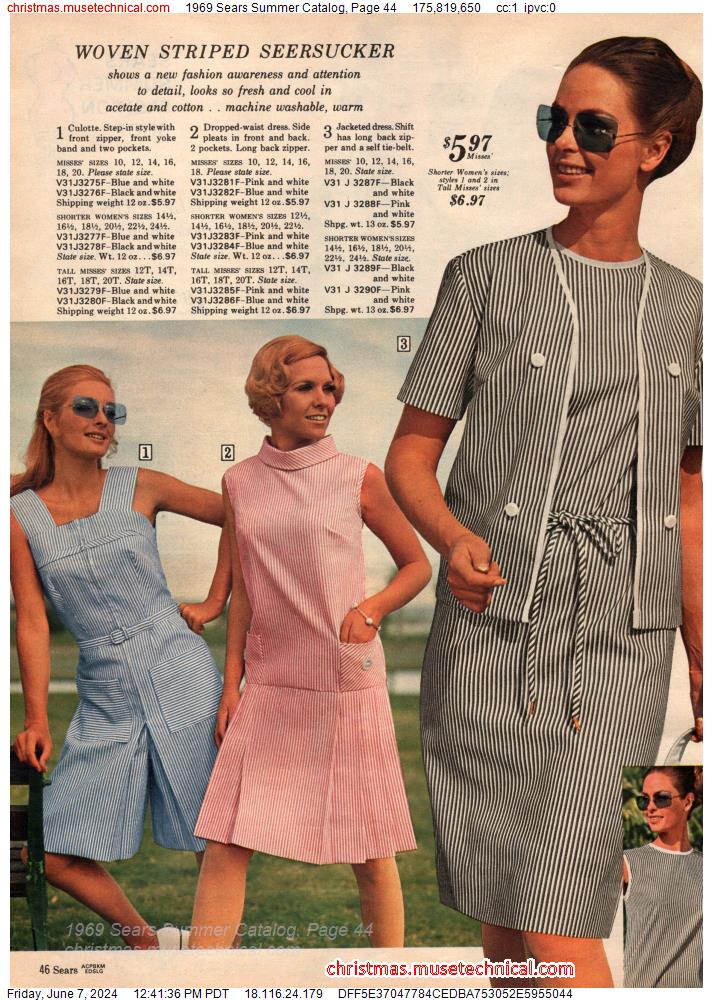 1969 Sears Summer Catalog, Page 44