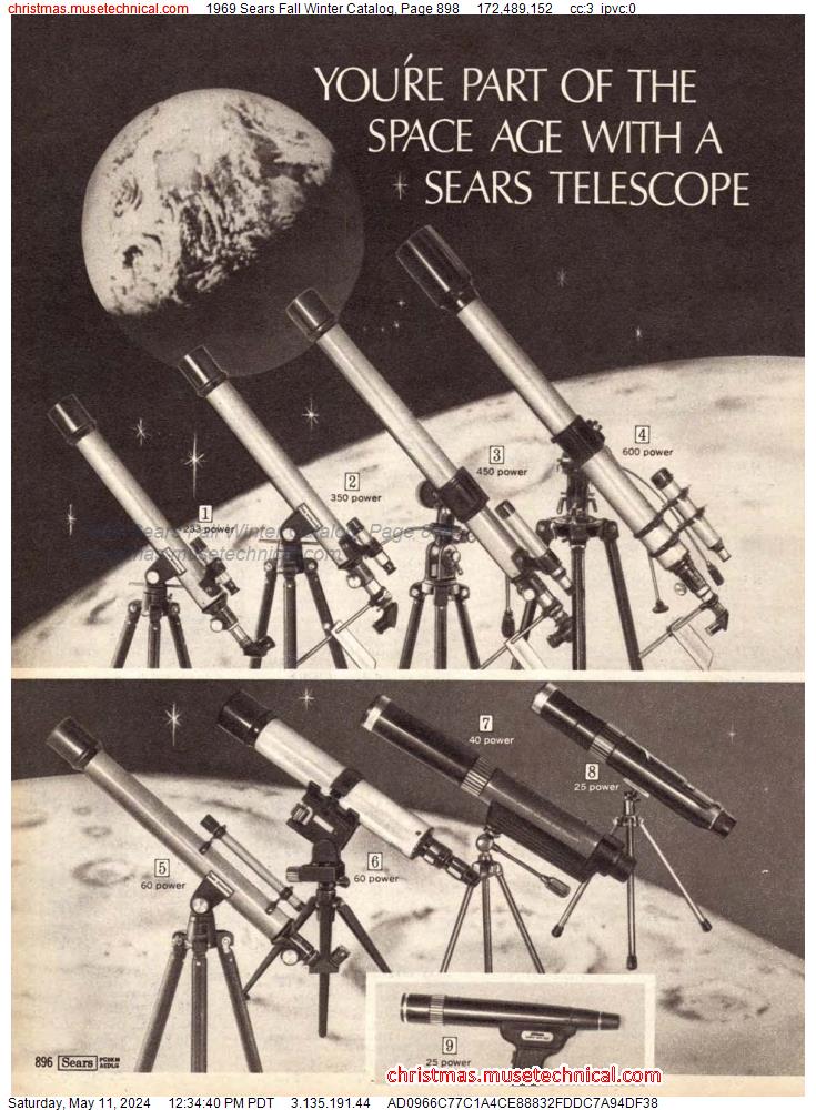 1969 Sears Fall Winter Catalog, Page 898