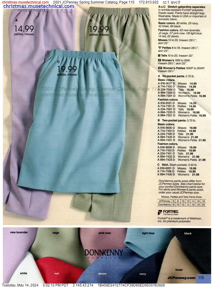 2001 JCPenney Spring Summer Catalog, Page 115