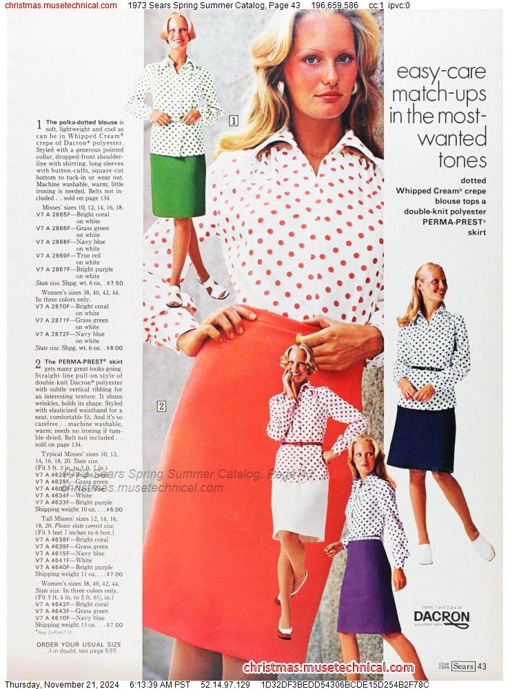 1973 Sears Spring Summer Catalog, Page 43