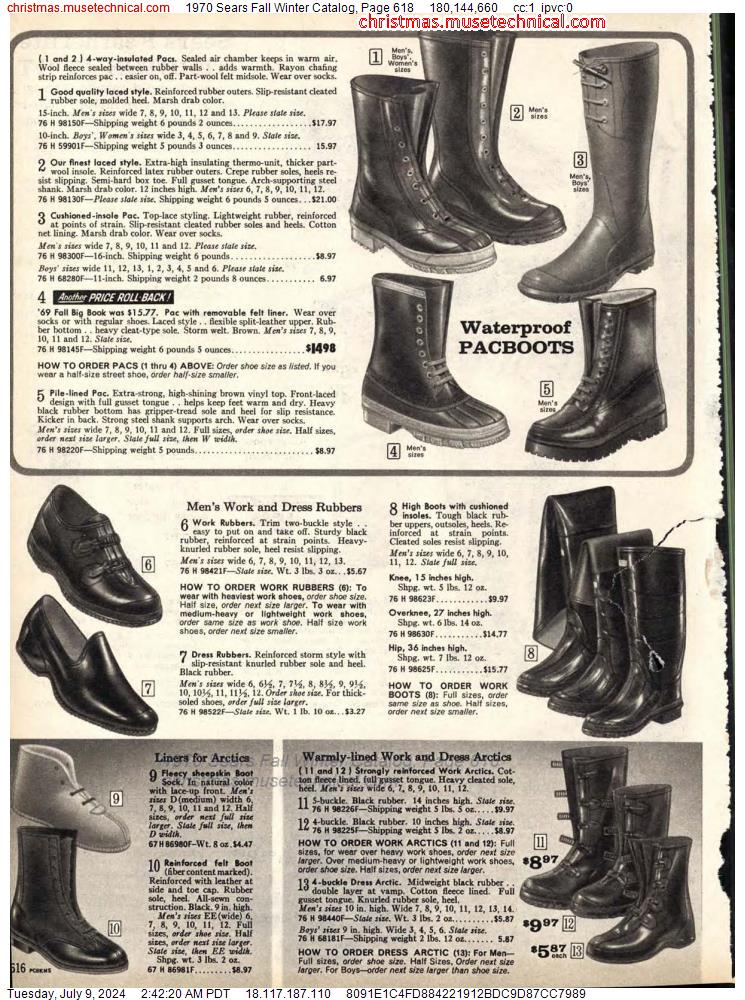 1970 Sears Fall Winter Catalog, Page 618