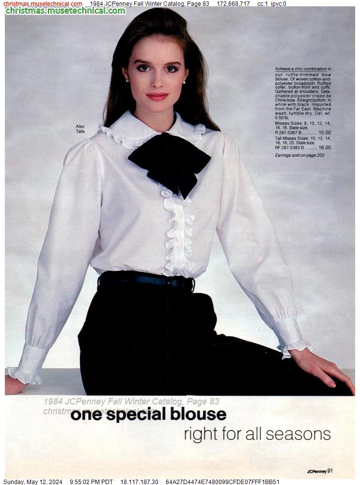 1984 JCPenney Fall Winter Catalog, Page 83