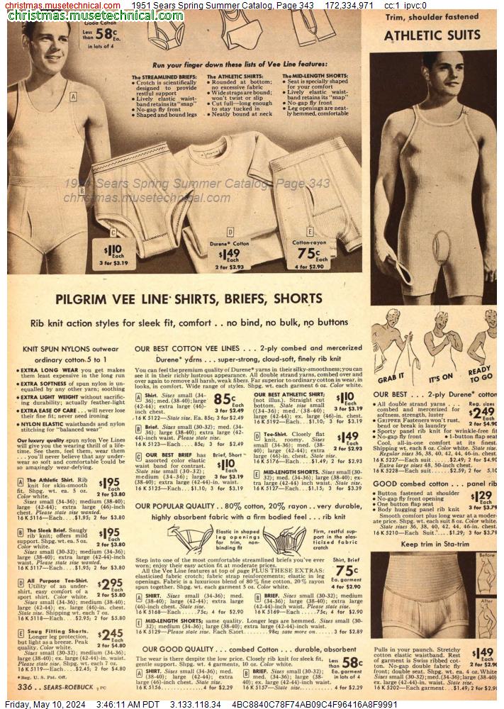 1951 Sears Spring Summer Catalog, Page 343