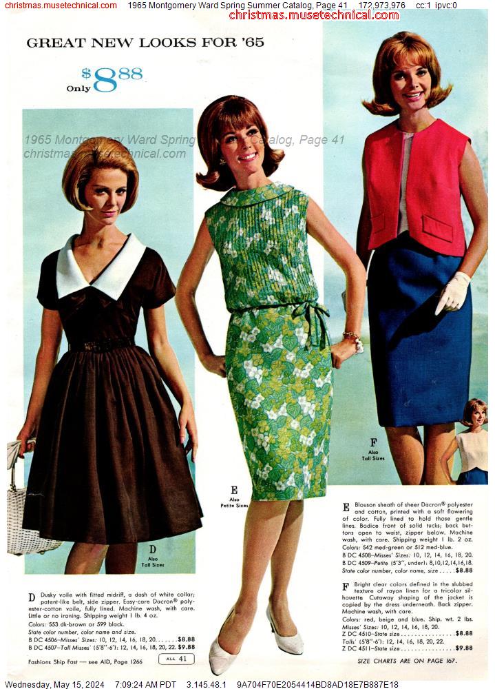 1965 Montgomery Ward Spring Summer Catalog, Page 41
