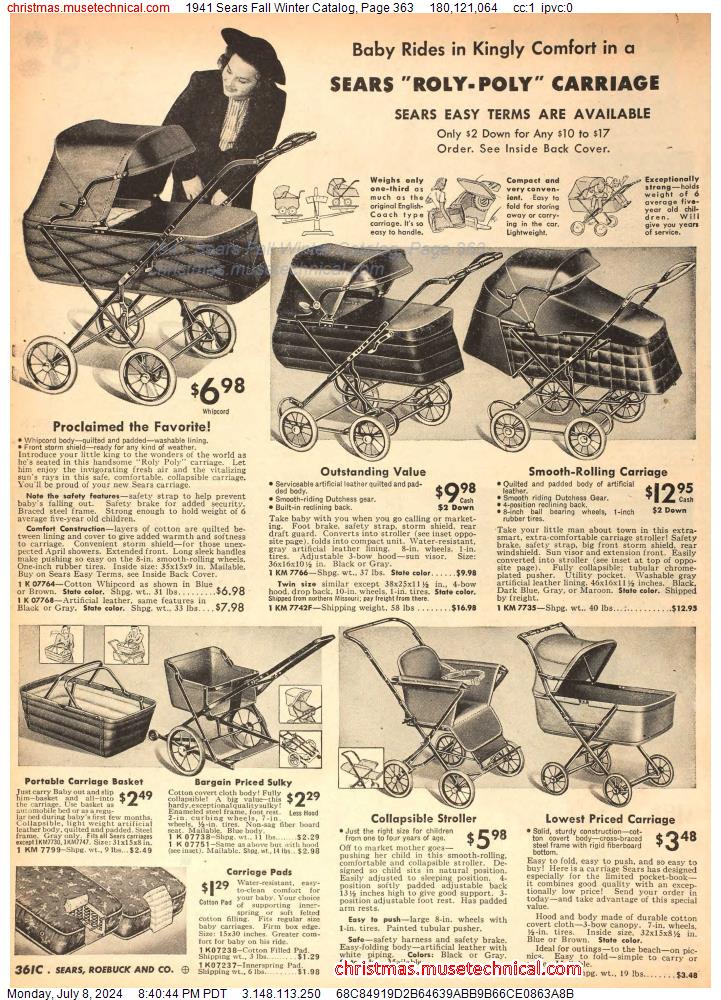 1941 Sears Fall Winter Catalog, Page 363