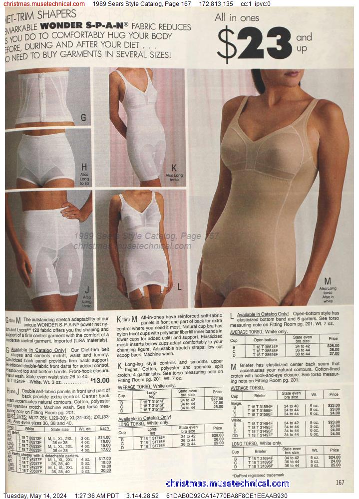 1989 Sears Style Catalog, Page 167