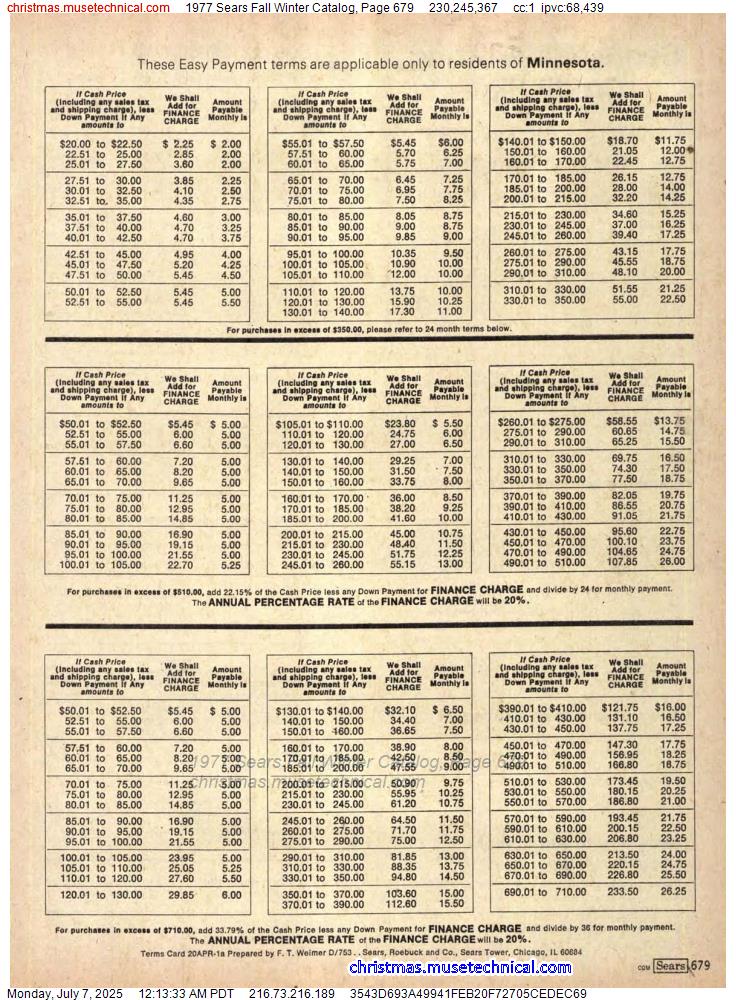 1977 Sears Fall Winter Catalog, Page 679