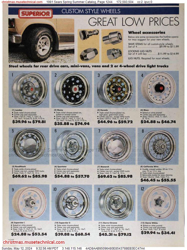1991 Sears Spring Summer Catalog, Page 1244