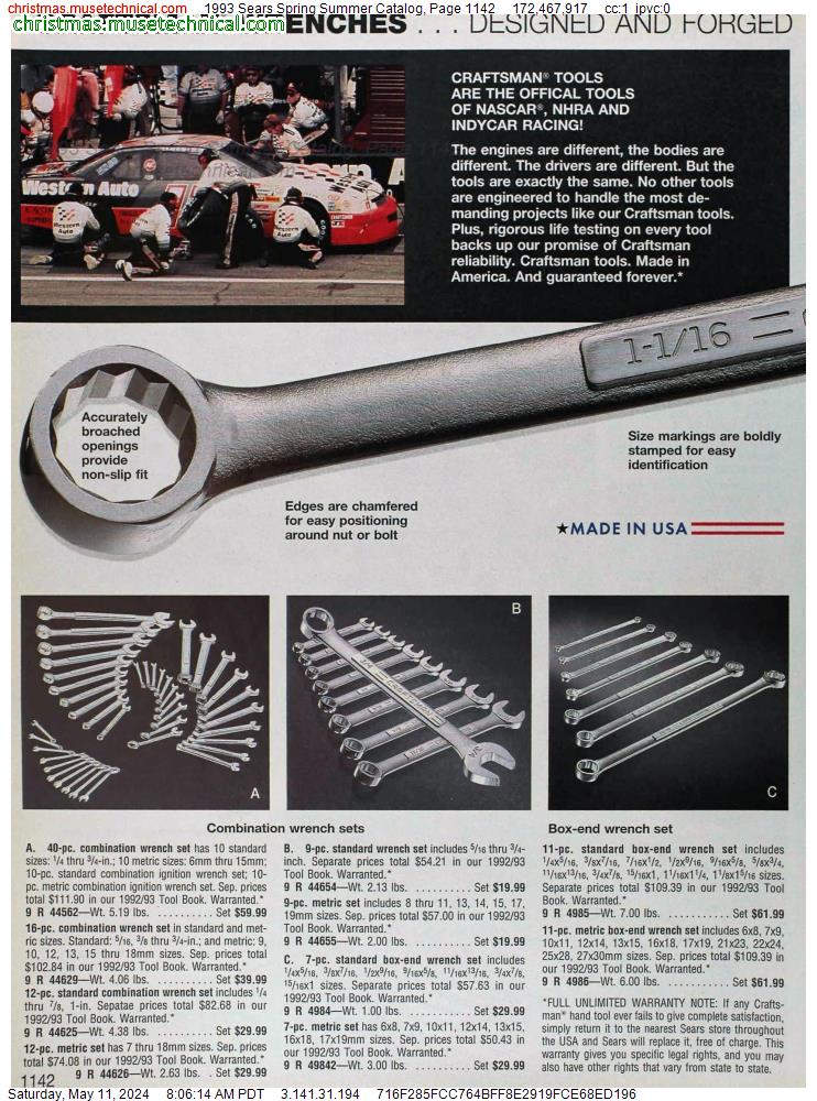 1993 Sears Spring Summer Catalog, Page 1142