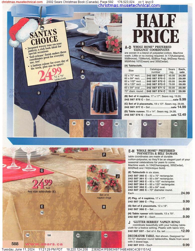 2002 Sears Christmas Book (Canada), Page 592