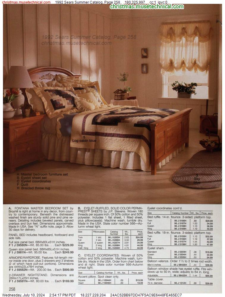 1992 Sears Summer Catalog, Page 258