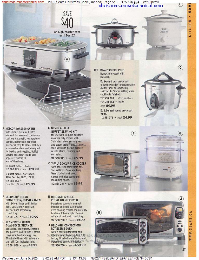 2003 Sears Christmas Book (Canada), Page 513