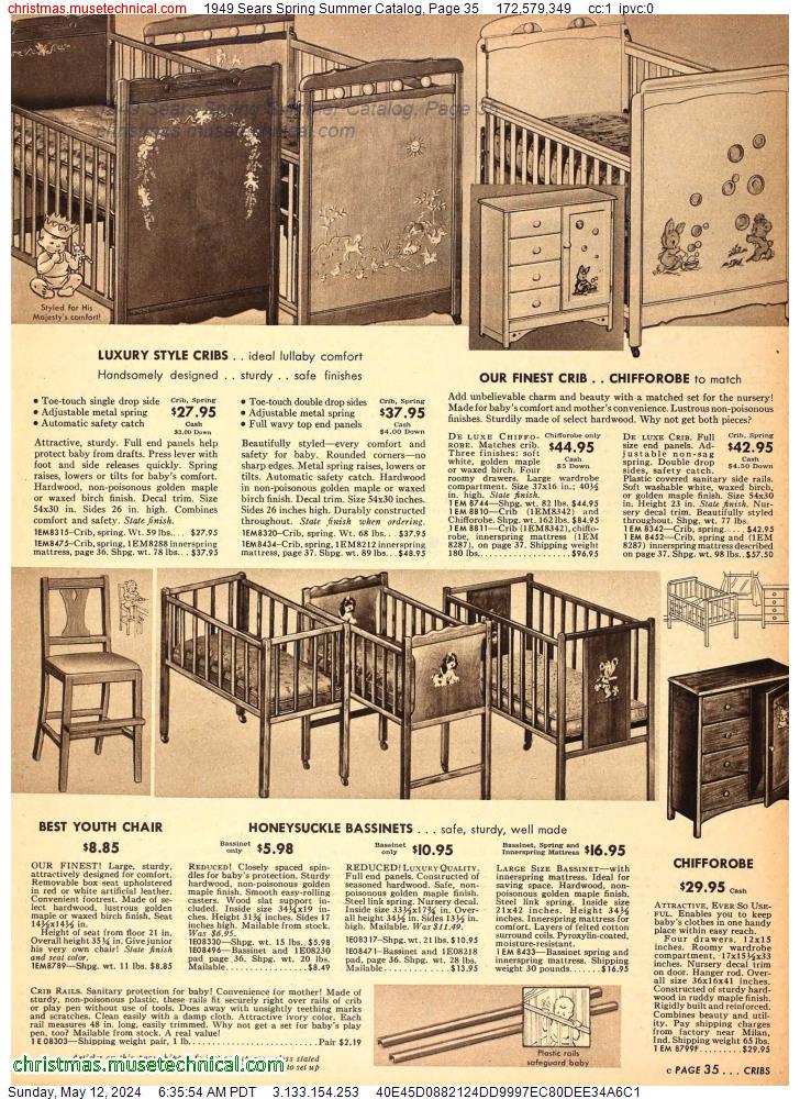 1949 Sears Spring Summer Catalog, Page 35