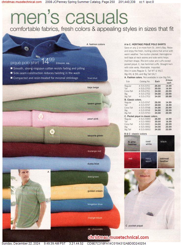 2008 JCPenney Spring Summer Catalog, Page 250