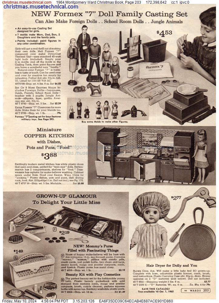 1964 Montgomery Ward Christmas Book, Page 203