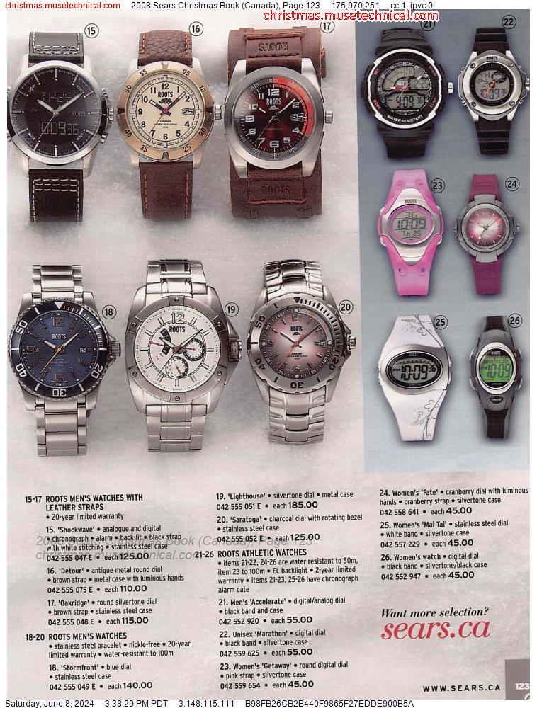 2008 Sears Christmas Book (Canada), Page 123