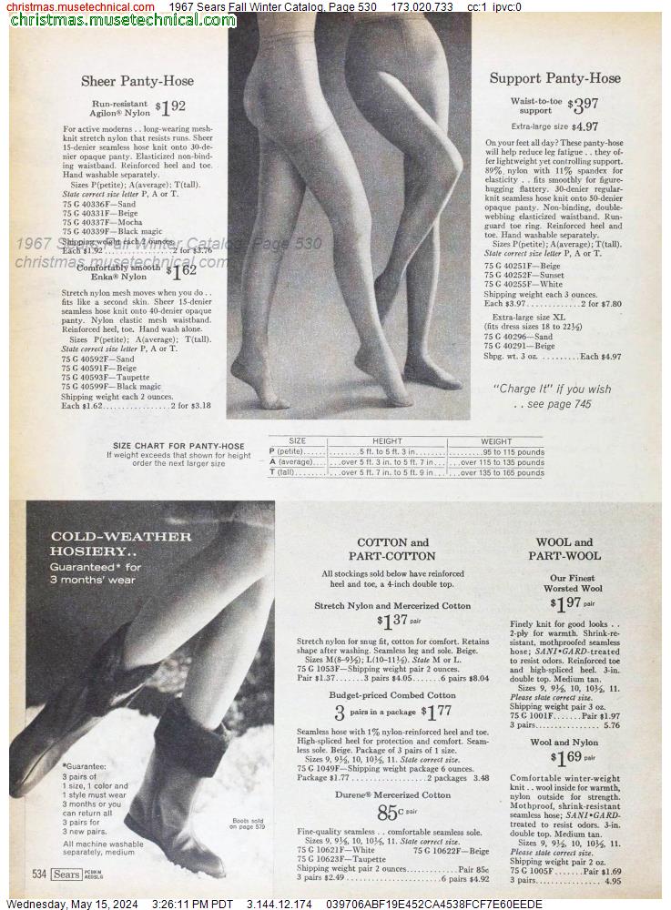 1967 Sears Fall Winter Catalog, Page 530