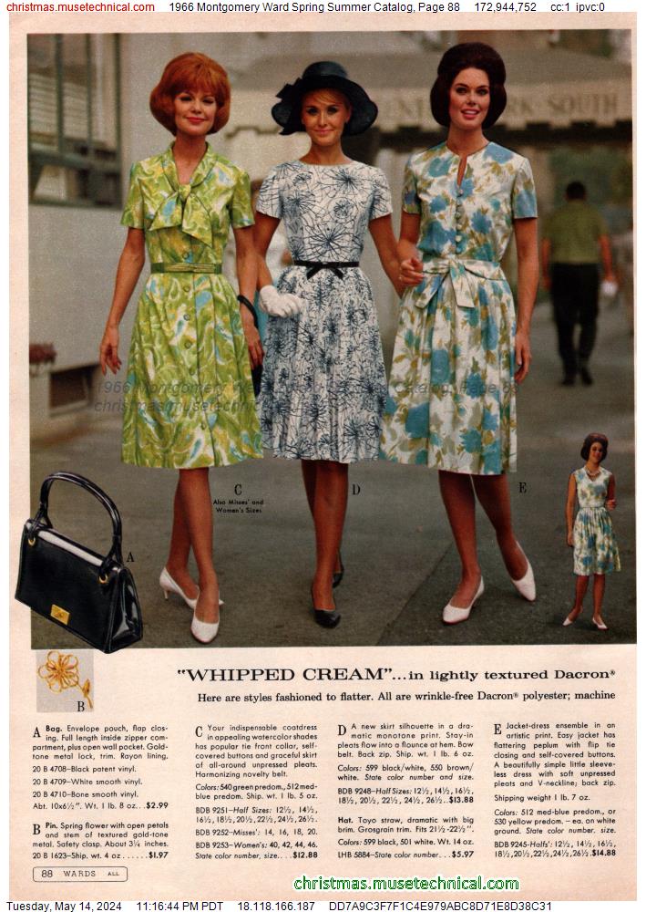 1966 Montgomery Ward Spring Summer Catalog, Page 88