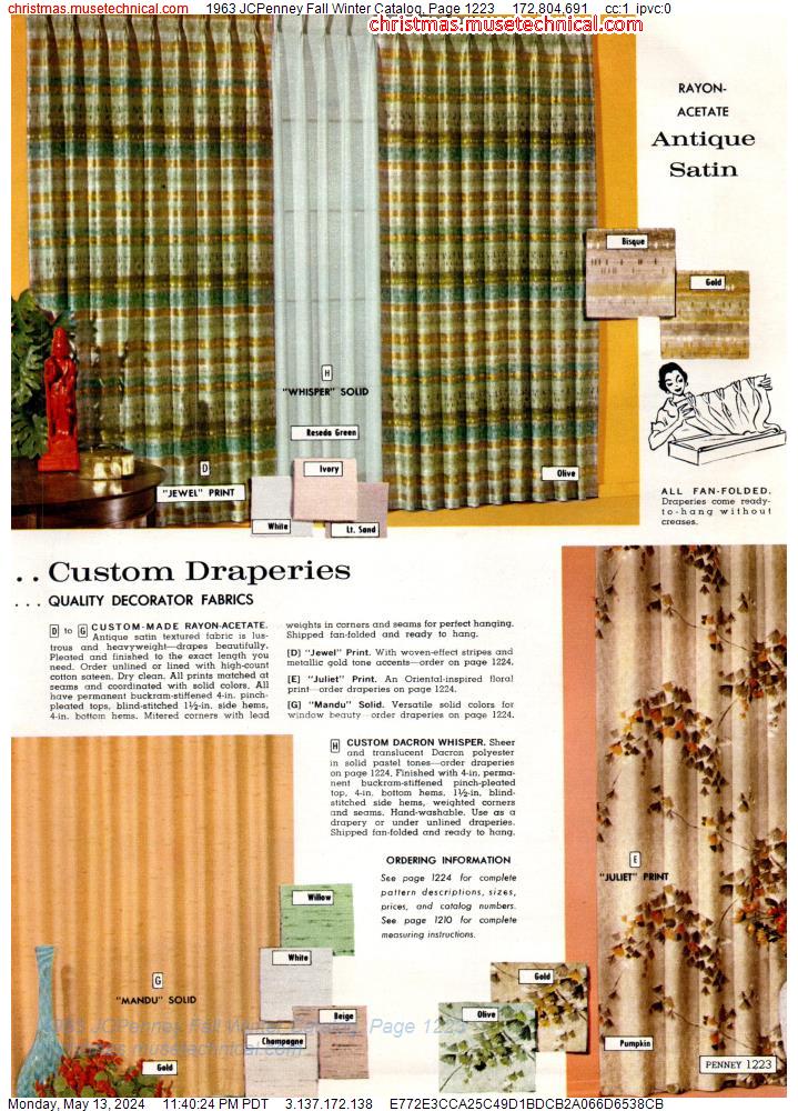 1963 JCPenney Fall Winter Catalog, Page 1223