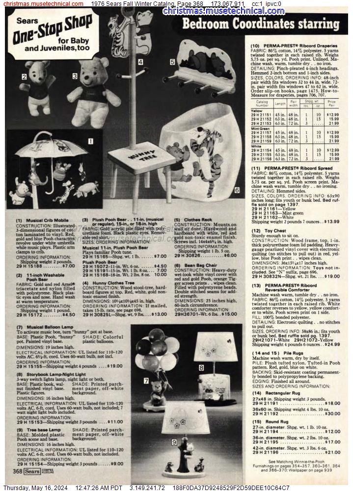 1976 Sears Fall Winter Catalog, Page 368