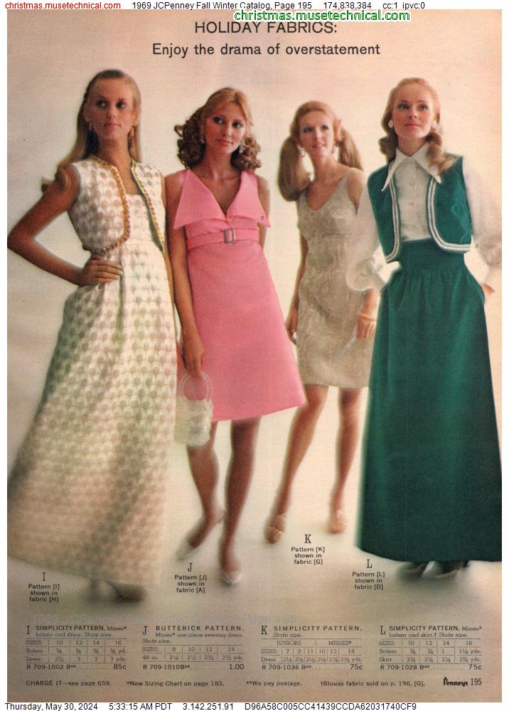 1969 JCPenney Fall Winter Catalog, Page 195