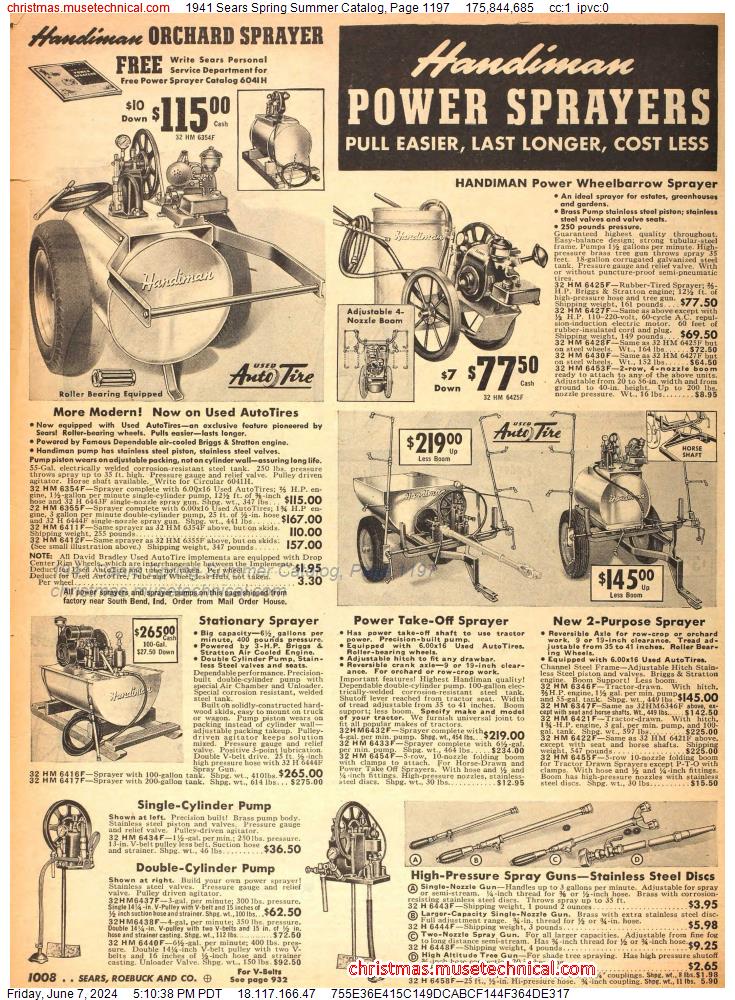 1941 Sears Spring Summer Catalog, Page 1197