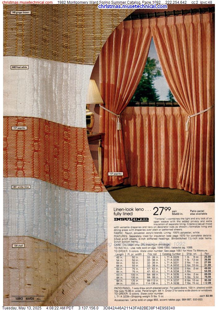 1982 Montgomery Ward Spring Summer Catalog, Page 1092