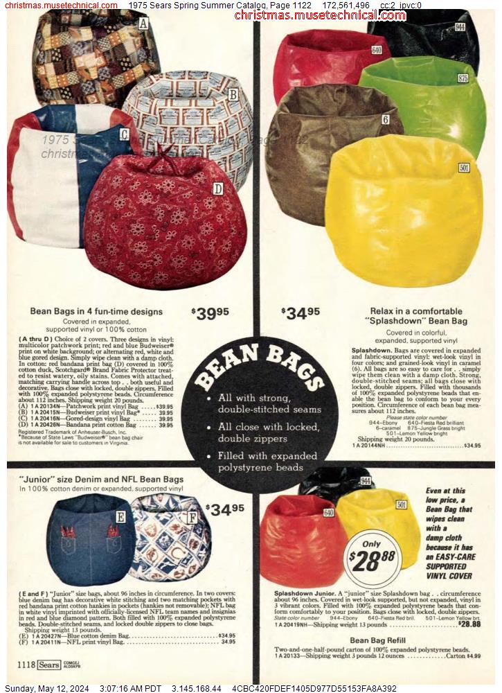 1975 Sears Spring Summer Catalog, Page 1122