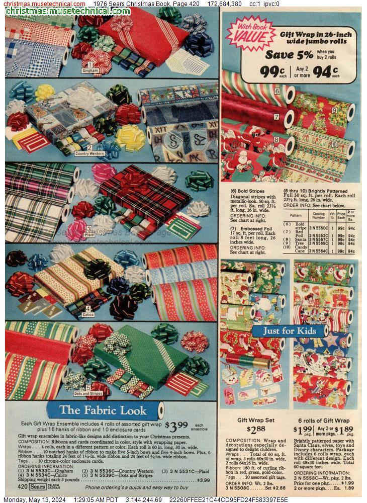 1976 Sears Christmas Book, Page 420