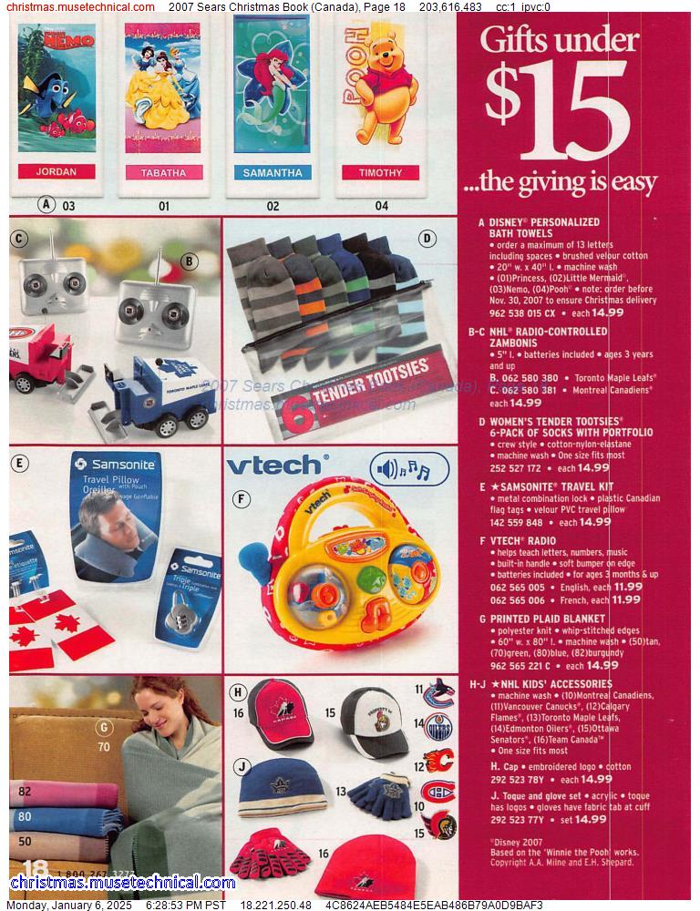 2007 Sears Christmas Book (Canada), Page 18