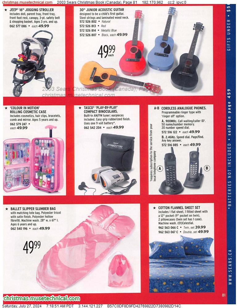 2003 Sears Christmas Book (Canada), Page 81