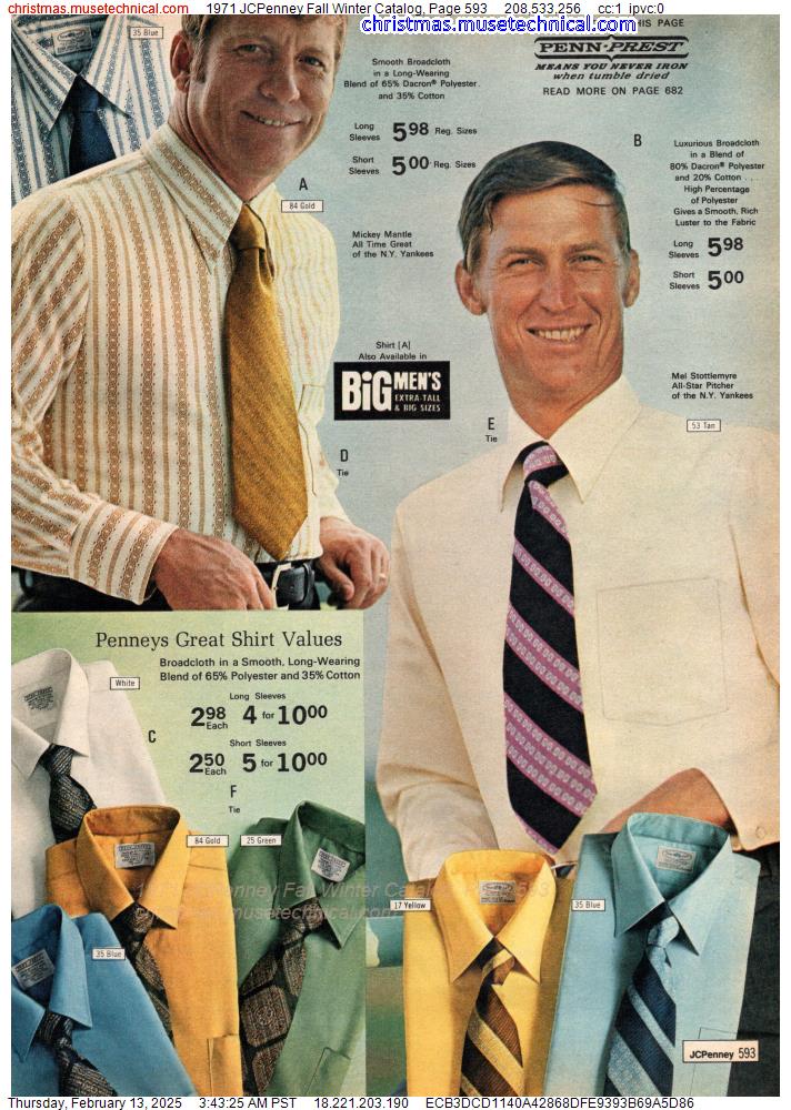 1971 JCPenney Fall Winter Catalog, Page 593